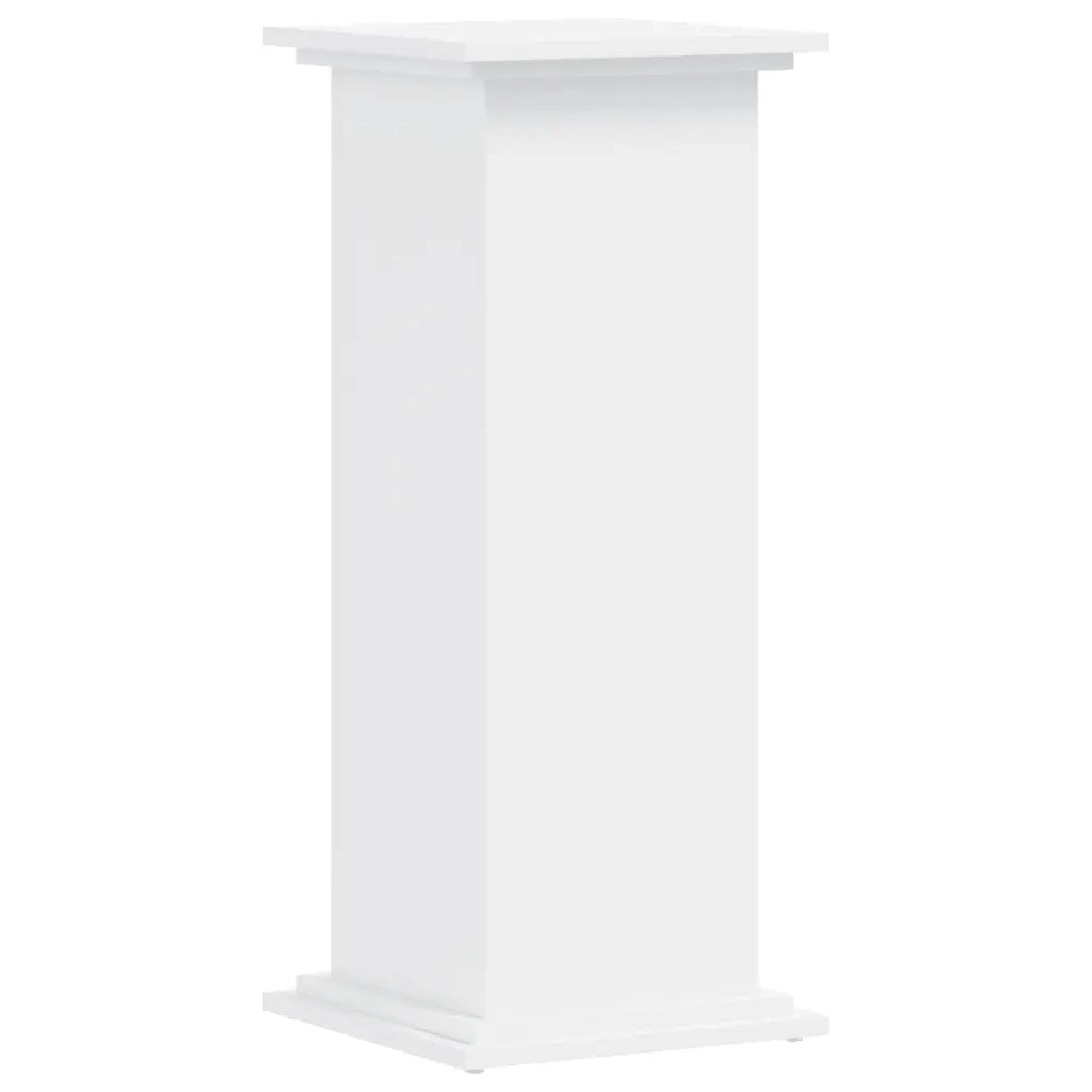 Supporto per Piante Bianco 33x33x80 cm in Legno Multistrato 852969