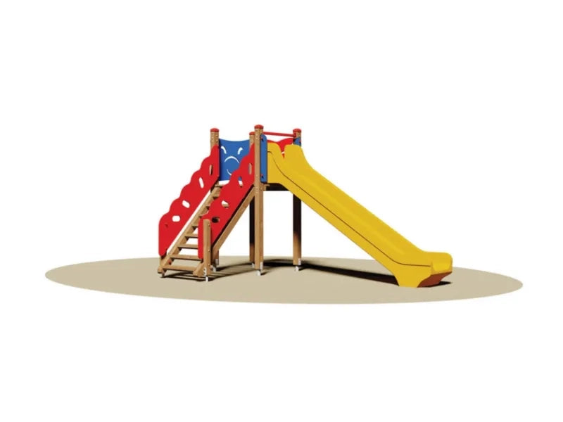 Giochipark Torretta Minnesota 800 scivolo poly o vetroresina H134cm scala EN1176 - Polietilene colorato