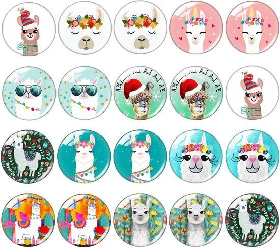 Set di magneti decorativi per frigorifero e lavagna, 20 pezzi, per uso domestico e ufficio