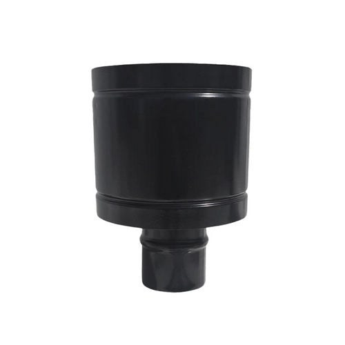 CAPPELLO ANTIVENTO INOX304 PER CANNE FUMARIE A LEGNA NERO- Diam. 130- DK- pezzi 1