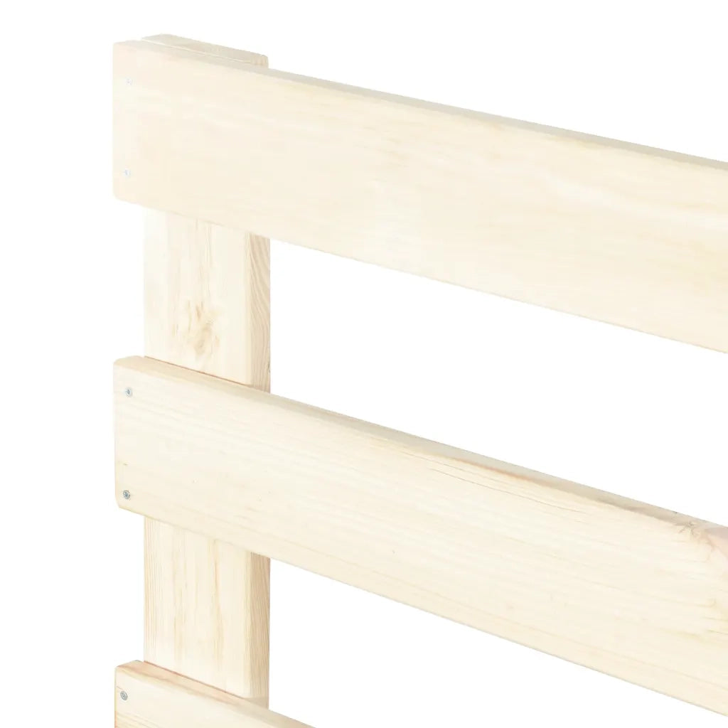 Giroletto in Pallet-Struttura Letto di Legno Massello di Pino 100x200 cm 243961