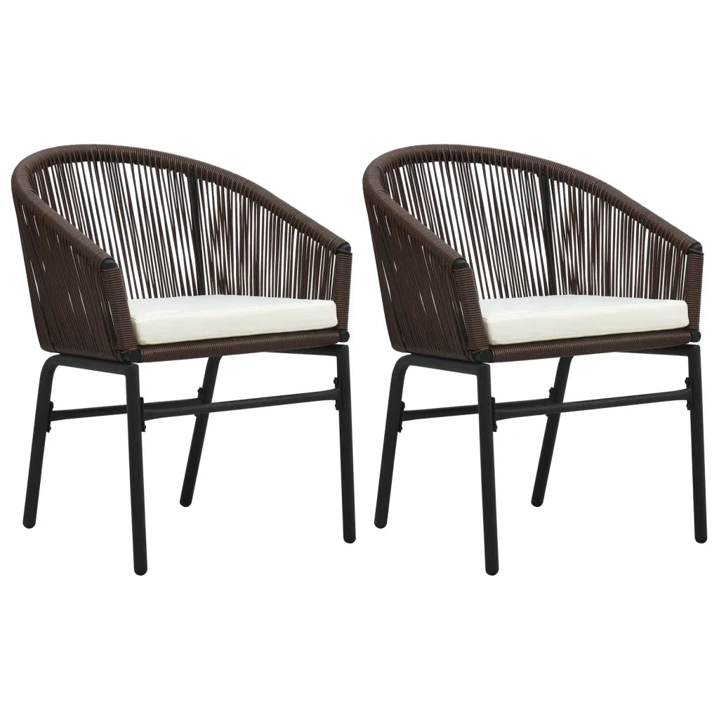 Set Mobili da Pranzo per Giardino 3 pz | Set Salotto da Giardino Marrone