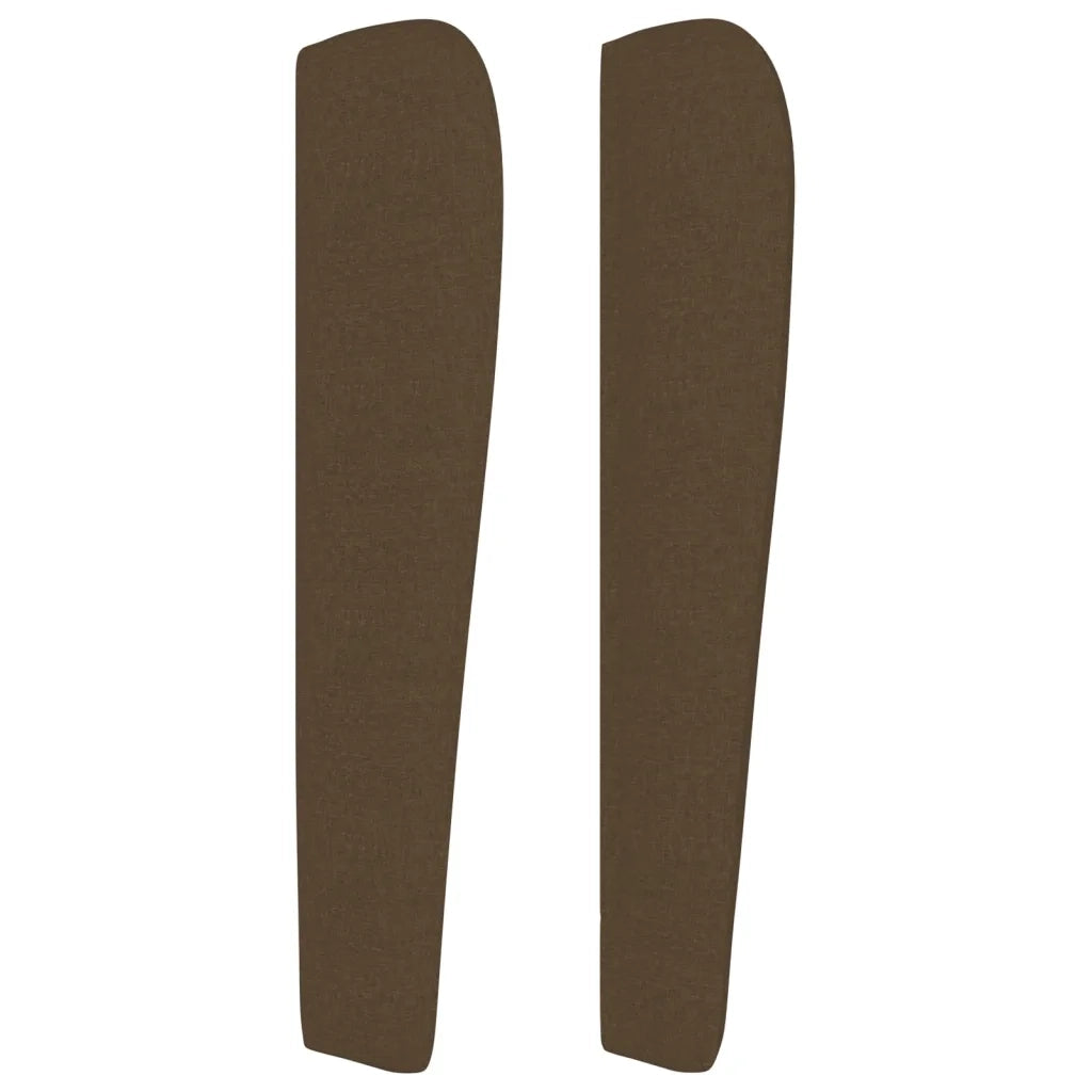 Testiera ad Orecchio Marrone Scuro 103x23x118/128 cm in Tessuto 3118089