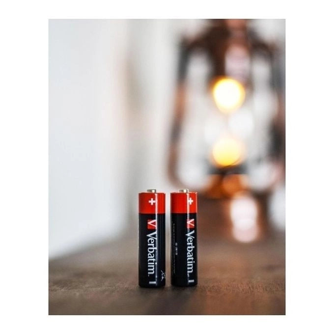 Verbatim 49875 Batterie Alcaline Stilo AA LR6 1.5V 2900mAh confezione 10 pezzi colore Nero