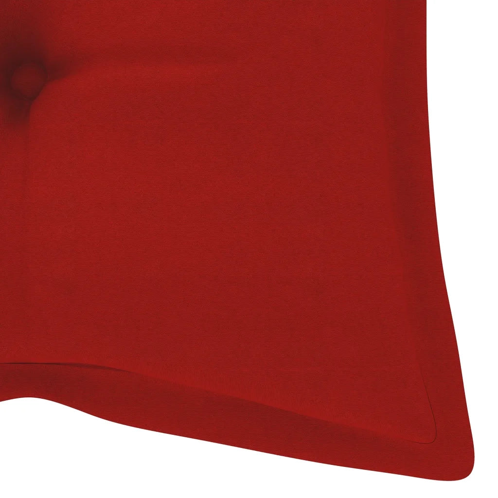 Panca da Giardino Pieghevole con Cuscino 118 cm in Bambù 3063870