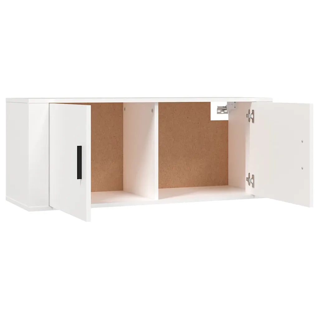 Mobili Porta TV a Parete 2 pz Bianco 100x34,5x40 cm 3188366