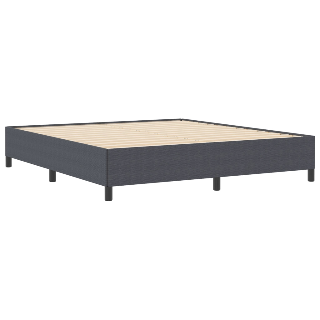 Struttura letto Grigio Scuro 180x200 cm Tessuto in Cords