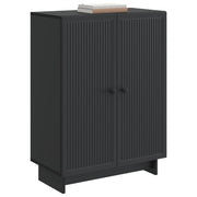 Credenza | Madia | Buffet da pranzo | Armadio da pranzo Nero 66 x 34,5 x 90 cm Legno ingegnerizzato
