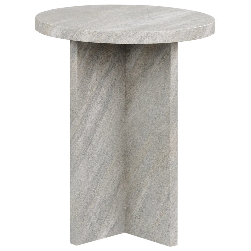 Tavolino in stile moderno in MDF con effetto cemento 80 x 80 cm dal design classico
