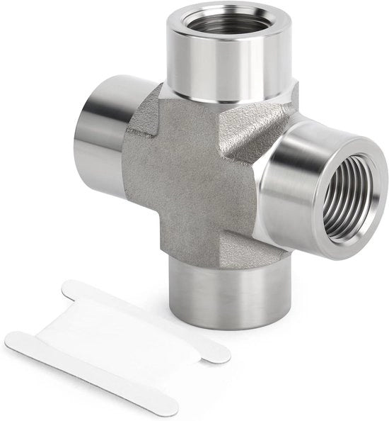 Fitting a RVS 304 1/4" BSP femmina - Duraturo e inox - Per condotte idriche