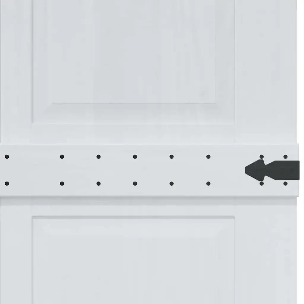 Porta del fienile Corona 100 x 210 cm Legno Massello di Pino