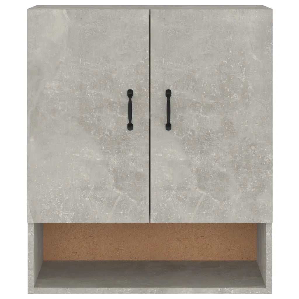 Armadietto a Muro | Mobile a Parete Grigio Cemento 60x31x70 cm Legno Multistrato