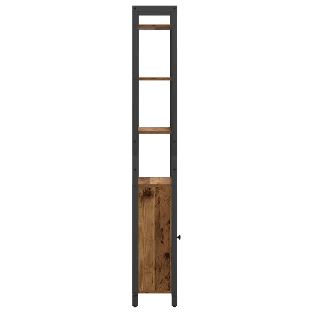 Armadio per Libri Legno vecchio 40 x 24 x 161 cm