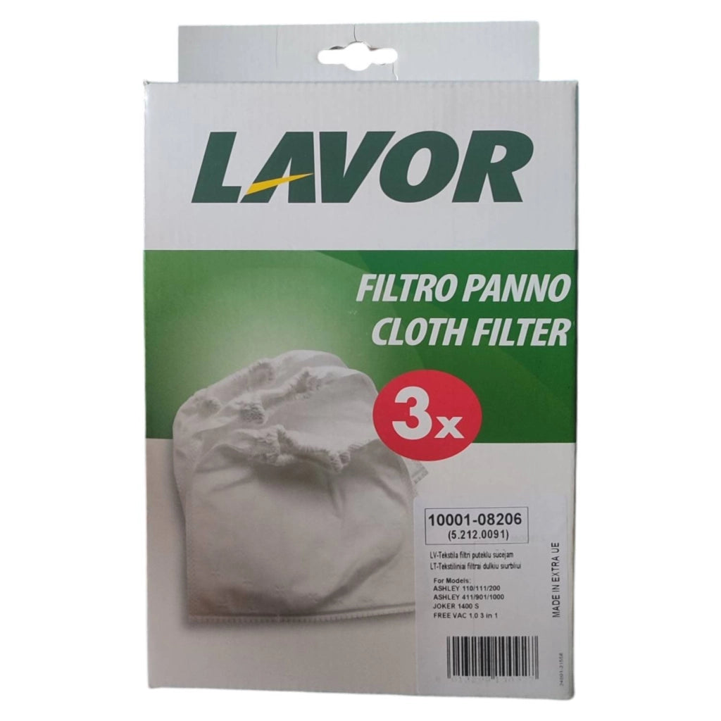 FILTRO PANNO PER ASPIRACENERE GN/GT/CL 3PZ