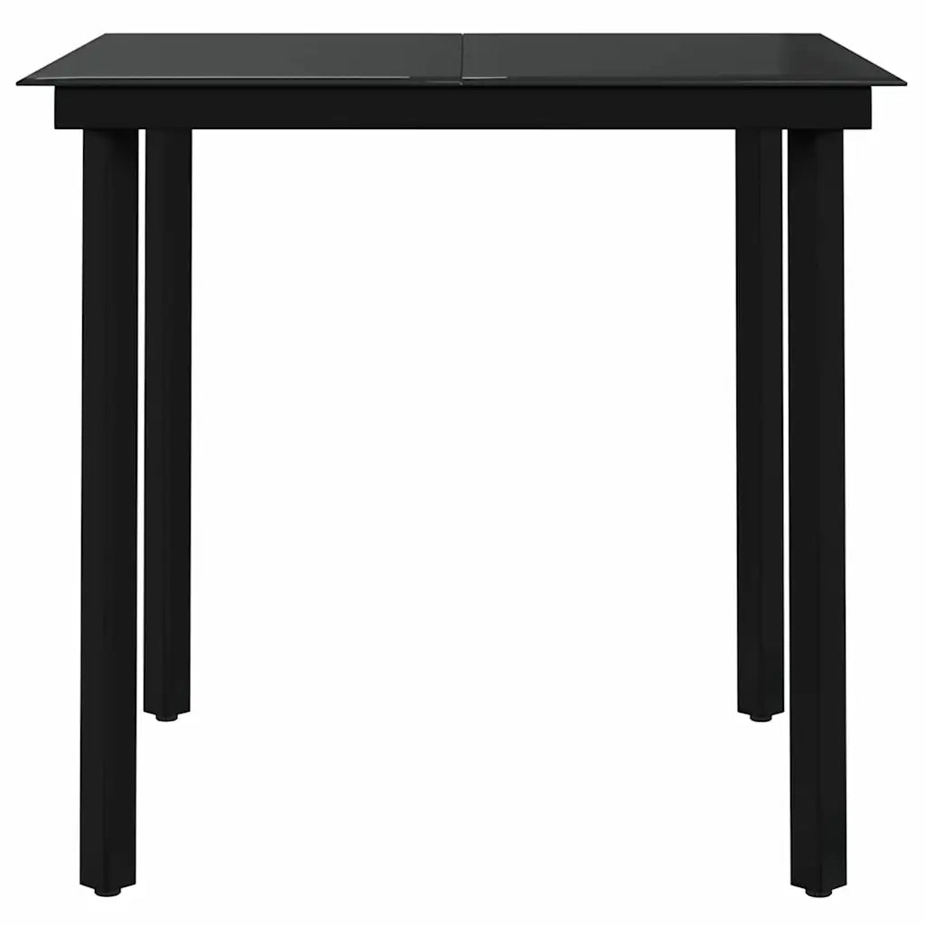 Set Mobili da Pranzo per Giardino 3 pz | Set Salotto da Giardino Nero