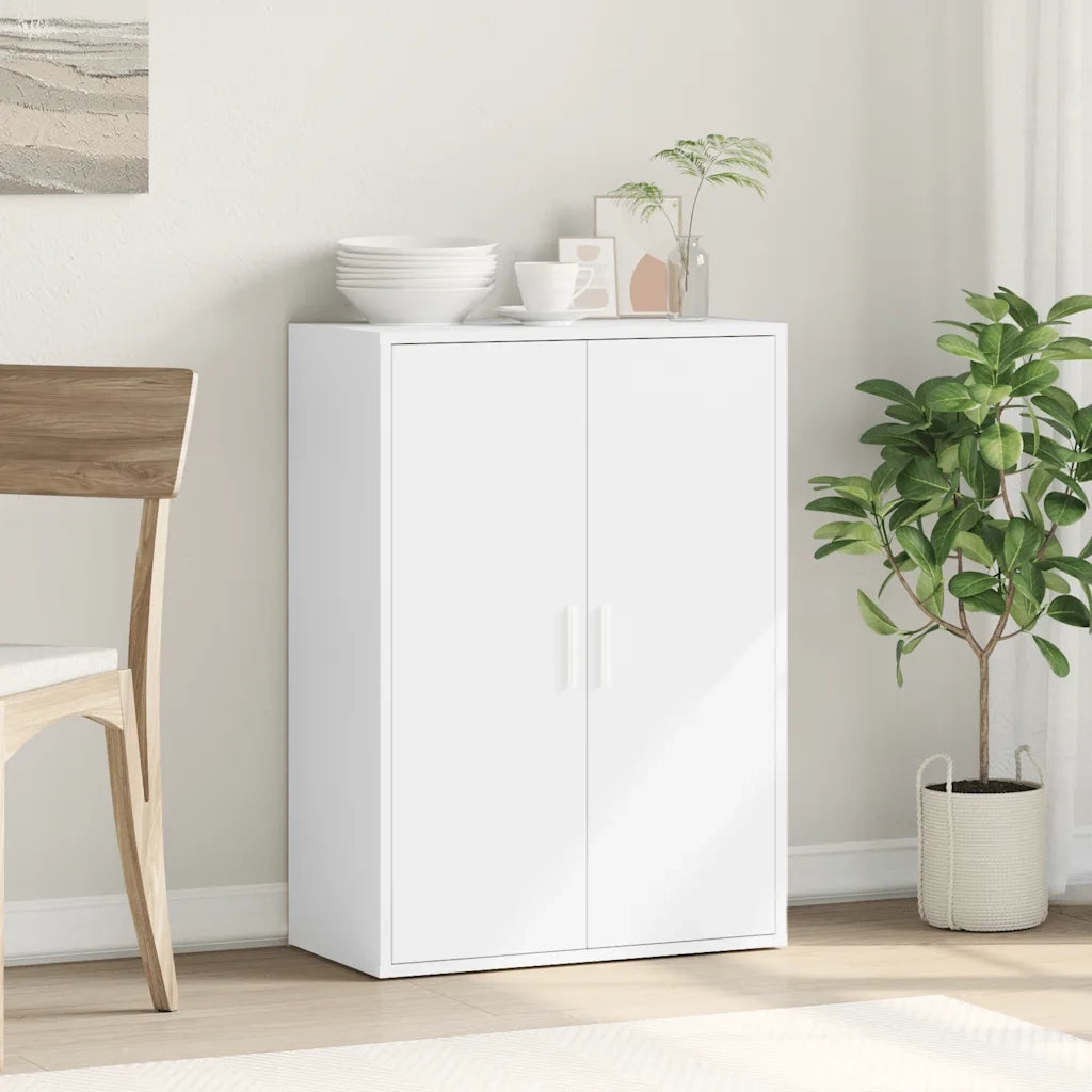Credenza-Buffet-Armadio da cucina Bianca 60x31x84 cm in Legno Multistrato 413803