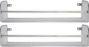 2-pack fissaggio porta per armadi a muro e interni per piante e vasi - cromato