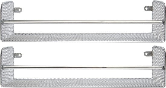 2-pack fissaggio porta per armadi a muro e interni per piante e vasi - cromato