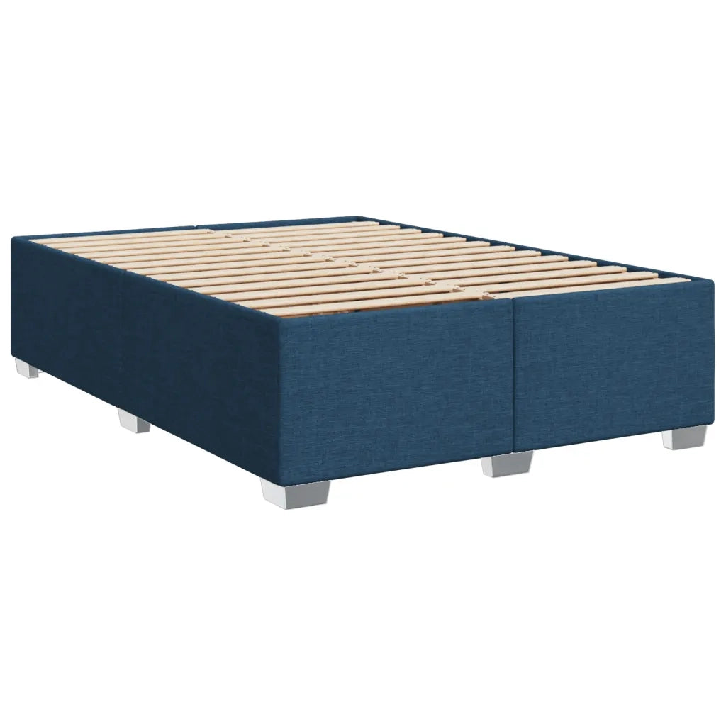 Giroletto a Molle con Materasso Blu 140x200 cm in Tessuto