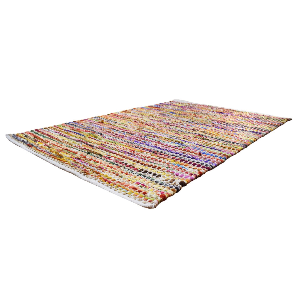Tappeto Kilim Sienna 510 in Juta e Cotone Multicolore