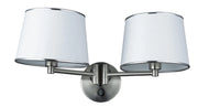 Applique Candellux Ibis 22-00890 2xE14 argento bianco