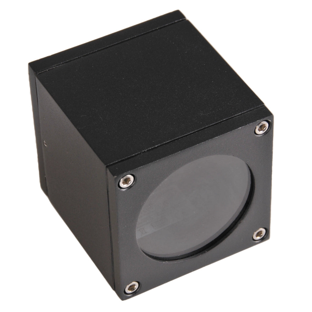 Plafoniera esterna Polux MORIS GU10 nera in alluminio IP54