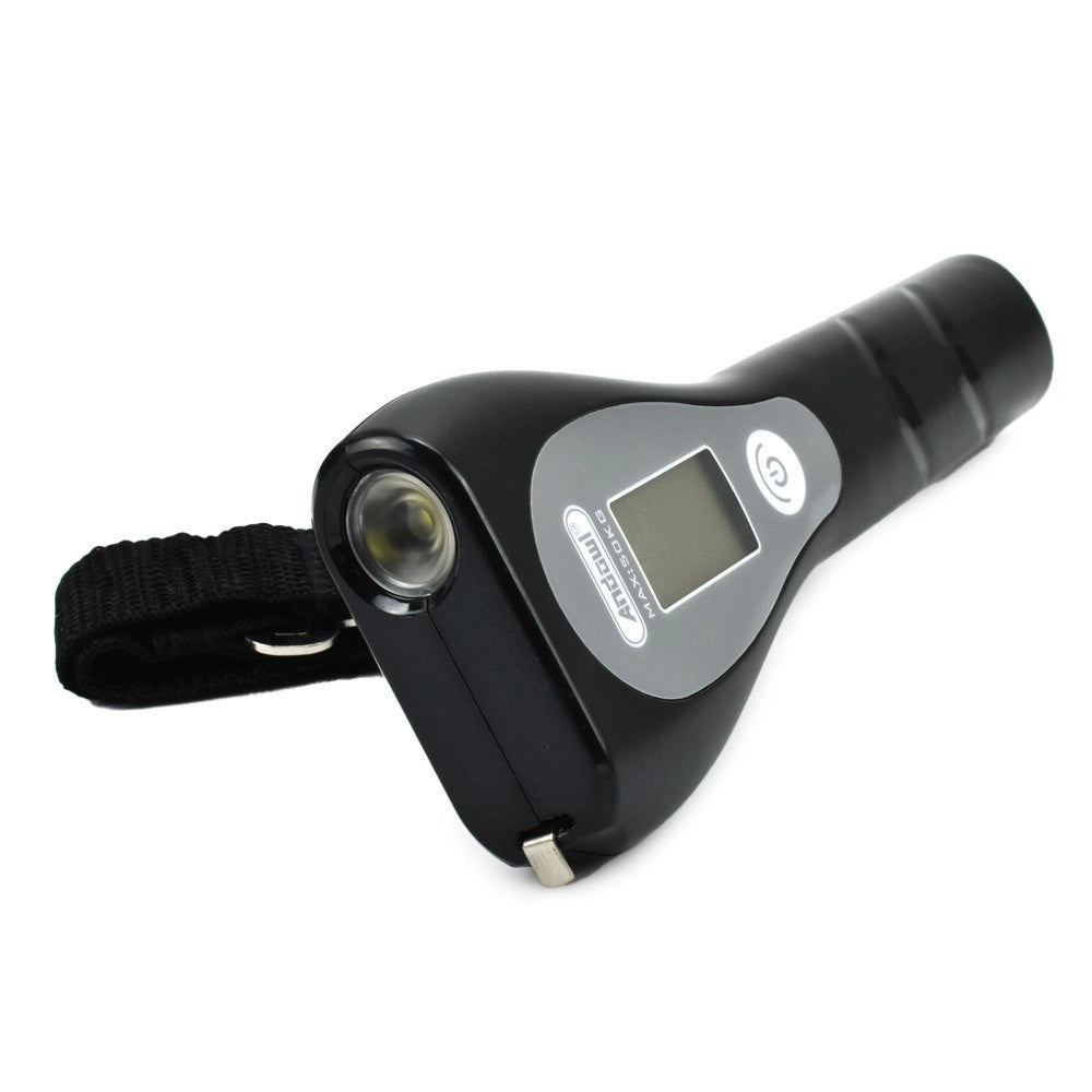 Trade Shop - Bilancia Digitale Portatile Per Bagagli Fino A 50kg Metro Torcia Display Q-t158 -