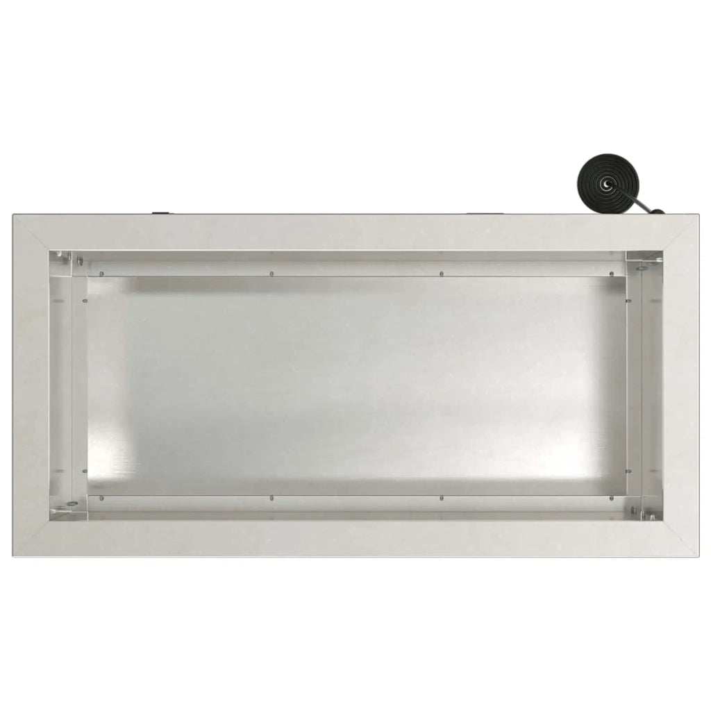 Fioriera da giardino con LED 2 pz Argento 30 x 60 x 30 cm 8008093