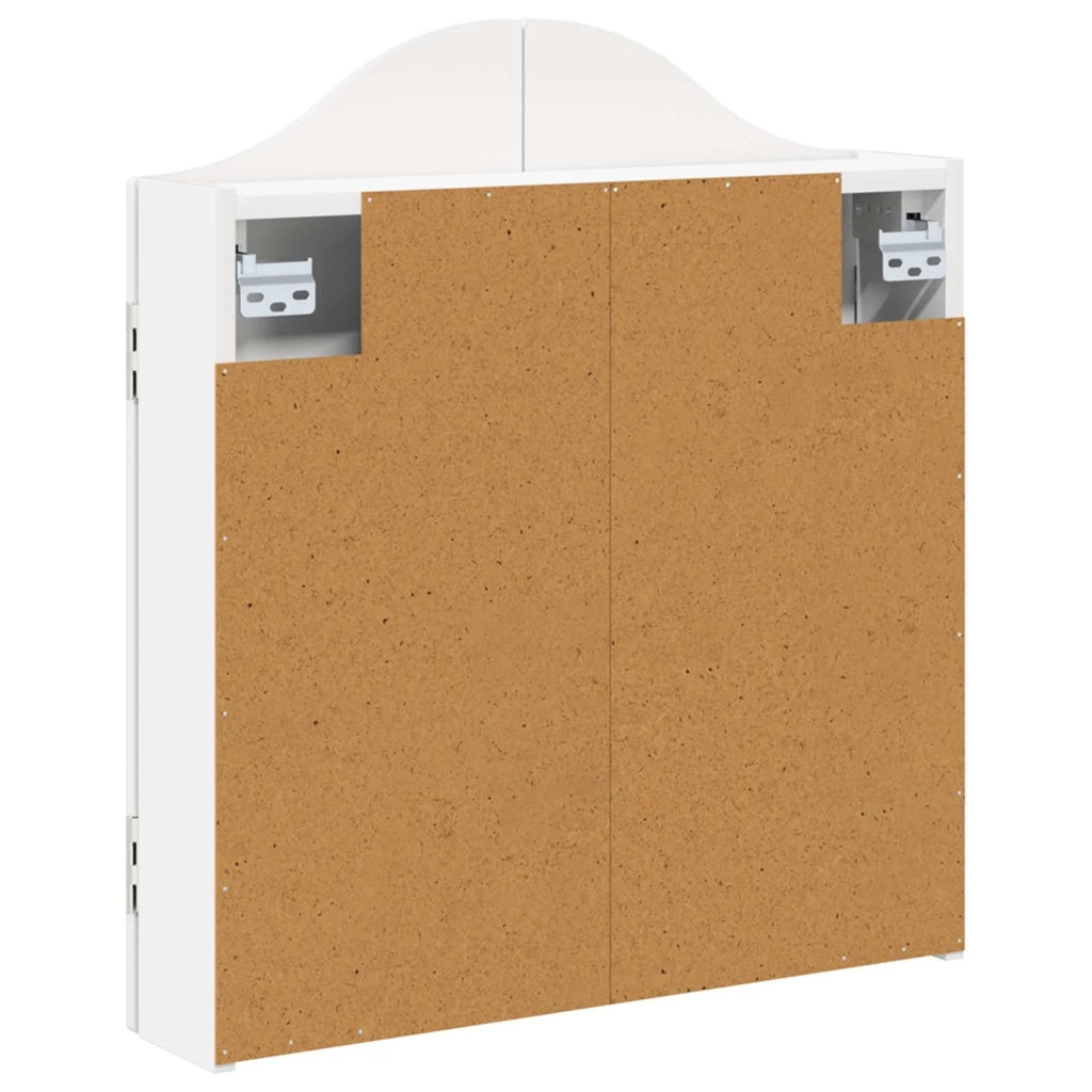 Armadio per Dartboard Bianco Lucido 56 x 12 x 63 cm 8006655