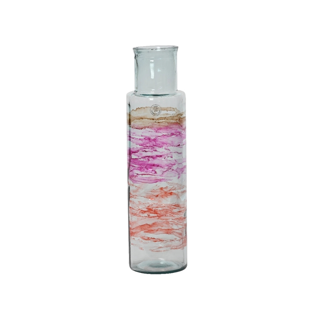VASO IN VETRO D.15XH55CM MULTICOLORE.