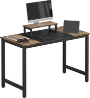 Scrivania con Sostegno Monitor - Tavolo, Scrivania - MDF, Metallo - Vintage - 120x60x75 cm