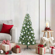 Albero di Natale con 150 LED con supporto Verde 120 cm PVC 3396363