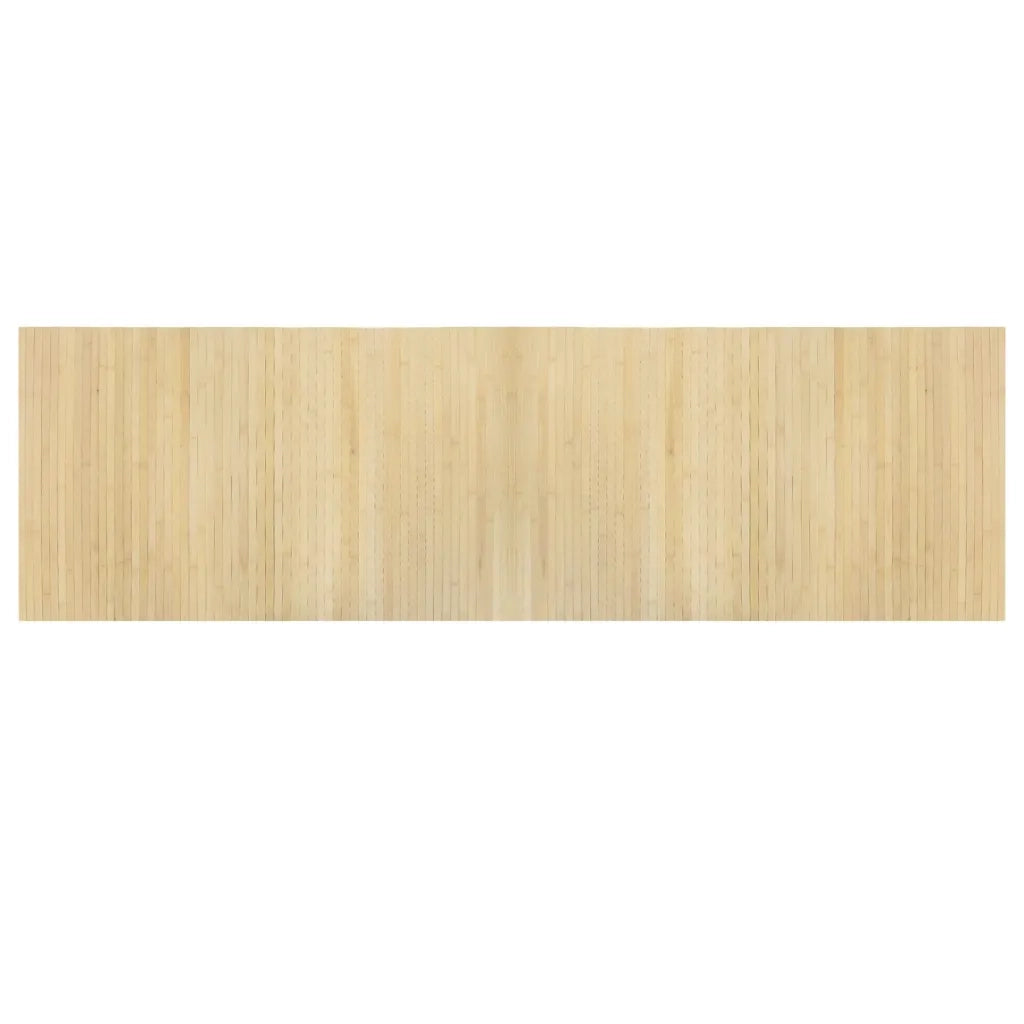 Tappeto Rettangolare Naturale Chiaro 60x200 cm in Bambù 376717
