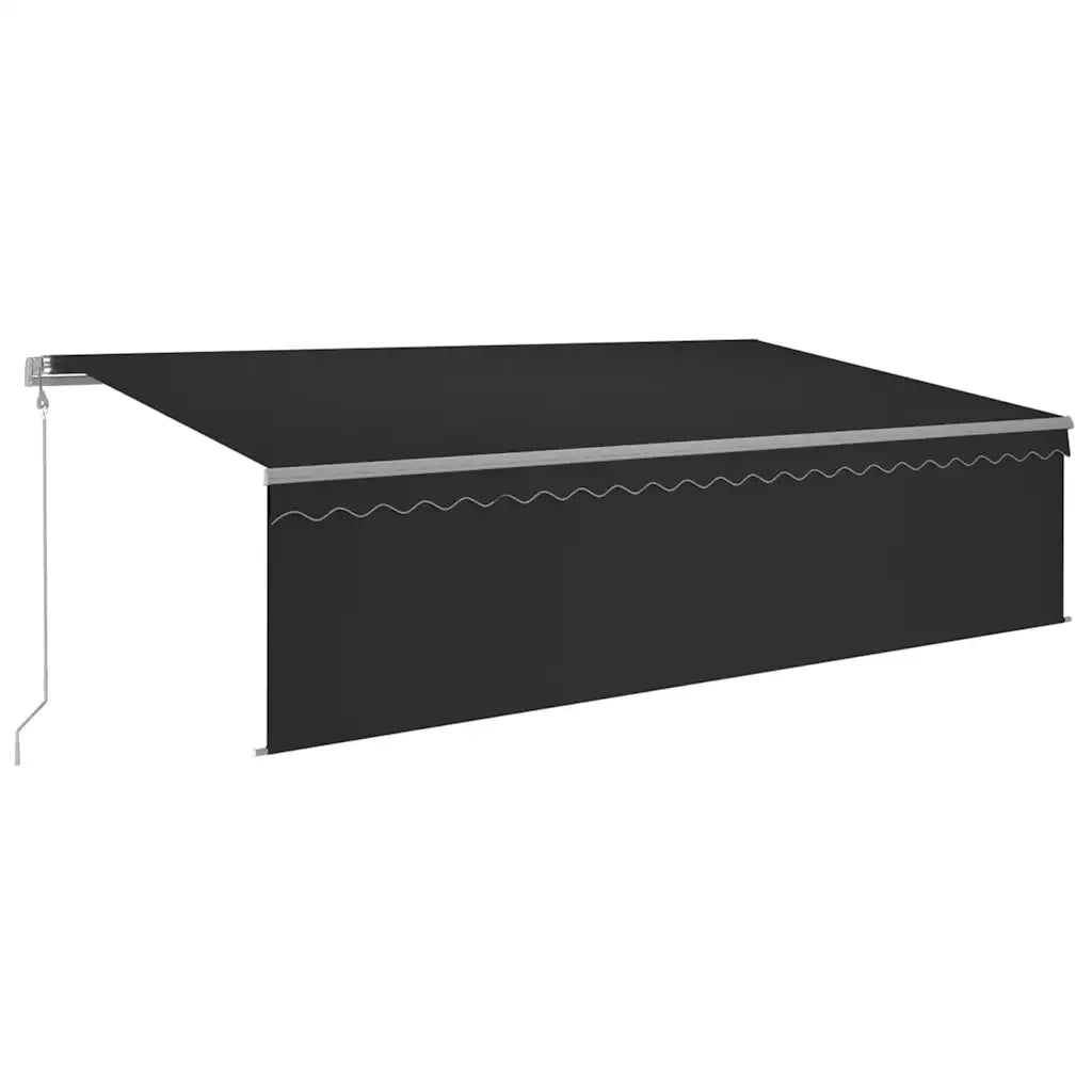 Tenda Sole Retrattile Automatica Parasole 5x3 m Antracite 3069469