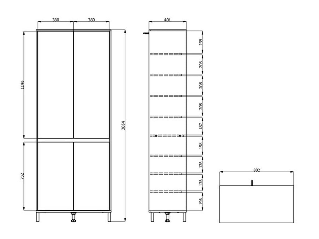 Mobile Portascarpe Peligni, Scarpiera 9 Ripiani, 80x40x205.5h cm Marrone Rovere Nodi