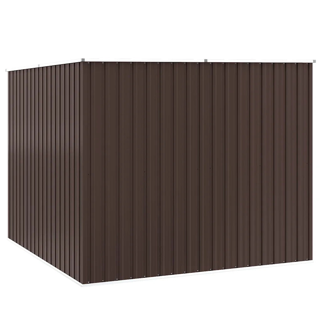 Capanno da Giardino Marrone 195x198x159 cm in Acciaio Zincato 46256