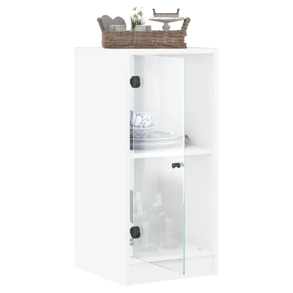 Mobile con Ante in Vetro Bianco 35x37x75,5 cm CFW7687631