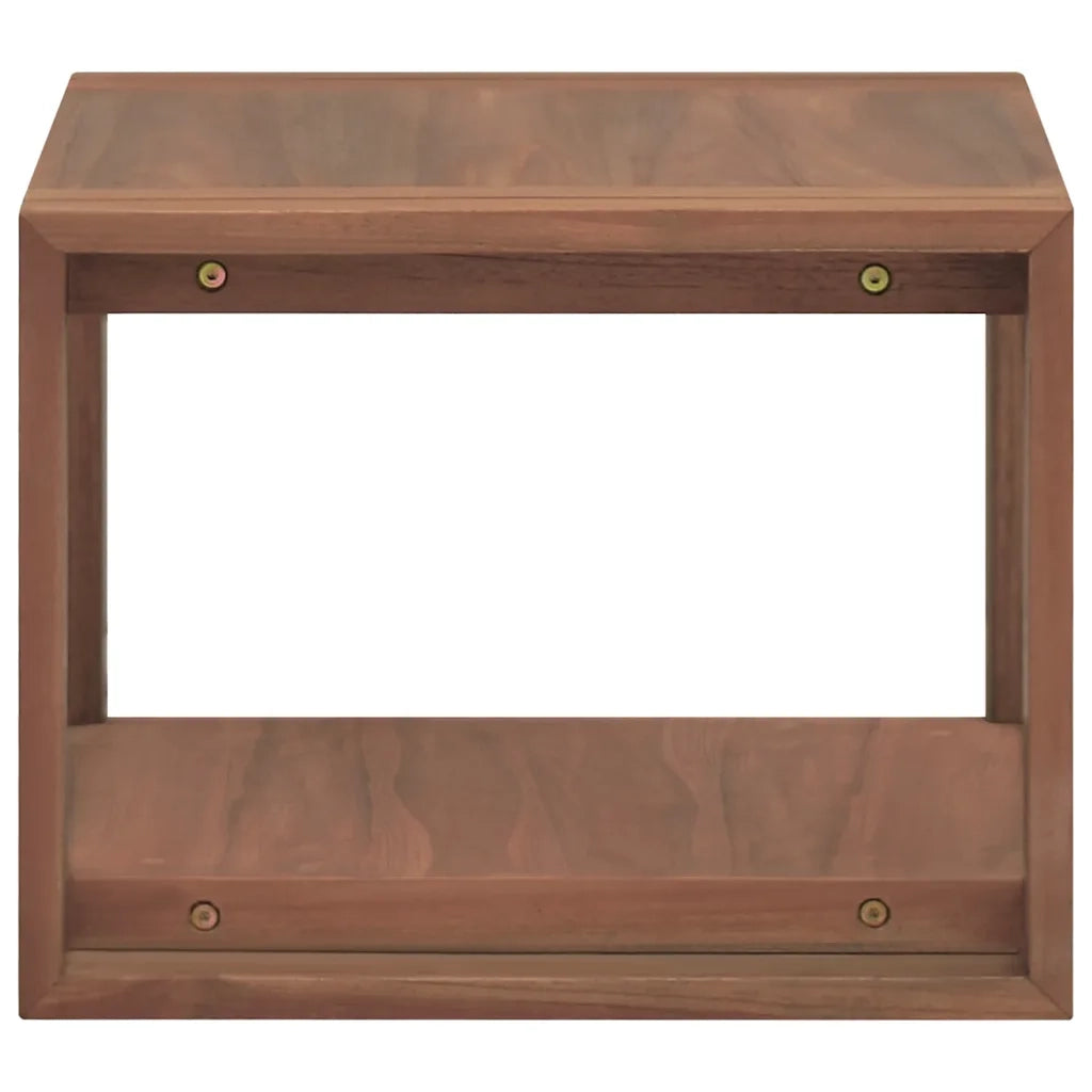 Mobile da Bagno a Parete 45x45x35 cm in Legno Massello di Teak