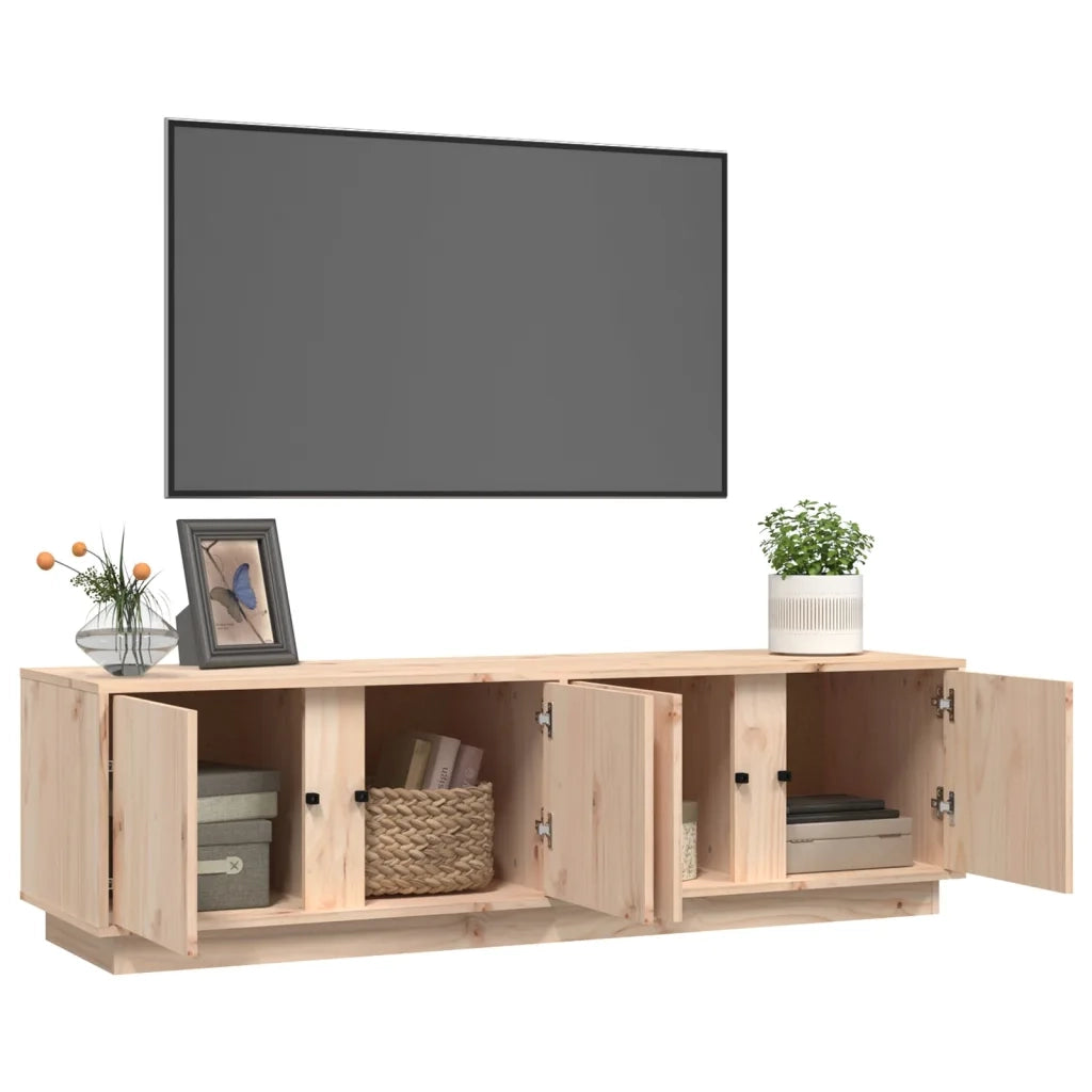 Mobile Porta TV 140x40x40 cm in Legno Massello di Pino 814459