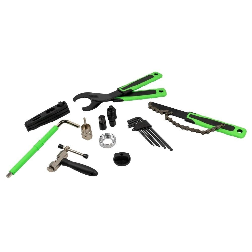 KIT RIAPARAZIONE BICI IN VALIGETTA 20 PZ KIT ATTREZZI BICICLETTA JBM RICAMBI BIC