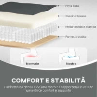 Poltrona da Salotto Stile Chesterfield in Finta Pelle PU con Gambe in Legno, Nero