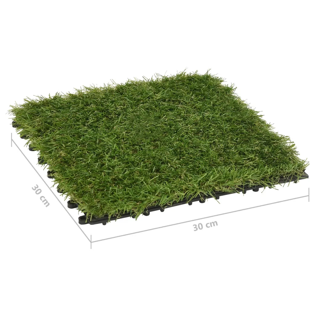 Piastrelle in Erba Sintetica 11 pz 30x30 cm Verde CFW1783375