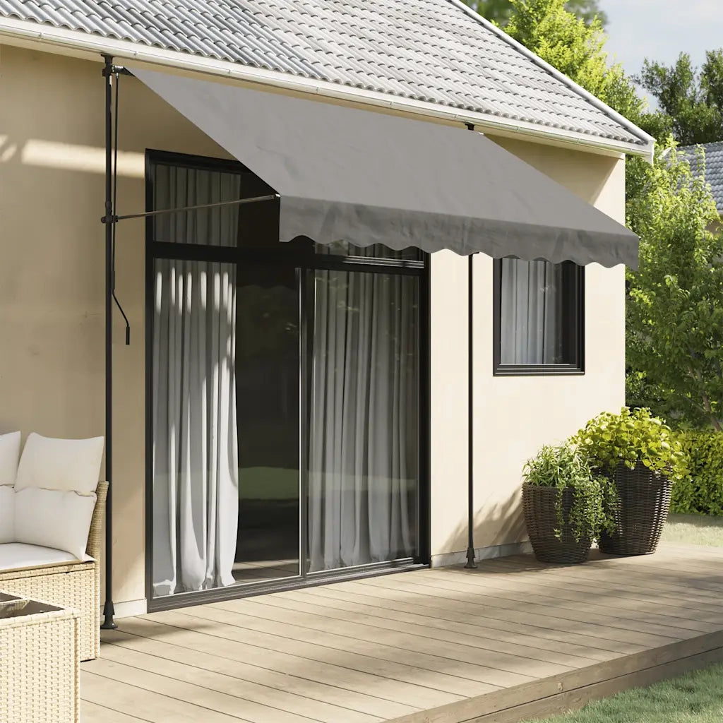 Tenda da Sole | Tenda parasole Retrattile Antracite 250x150 cm Tessuto e Acciaio
