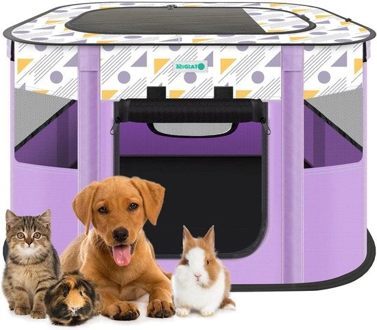 Puppyren opvougbili con tas da trasportare - 80 x 60 x 55 cm - puppyren per interni e esterni - blu