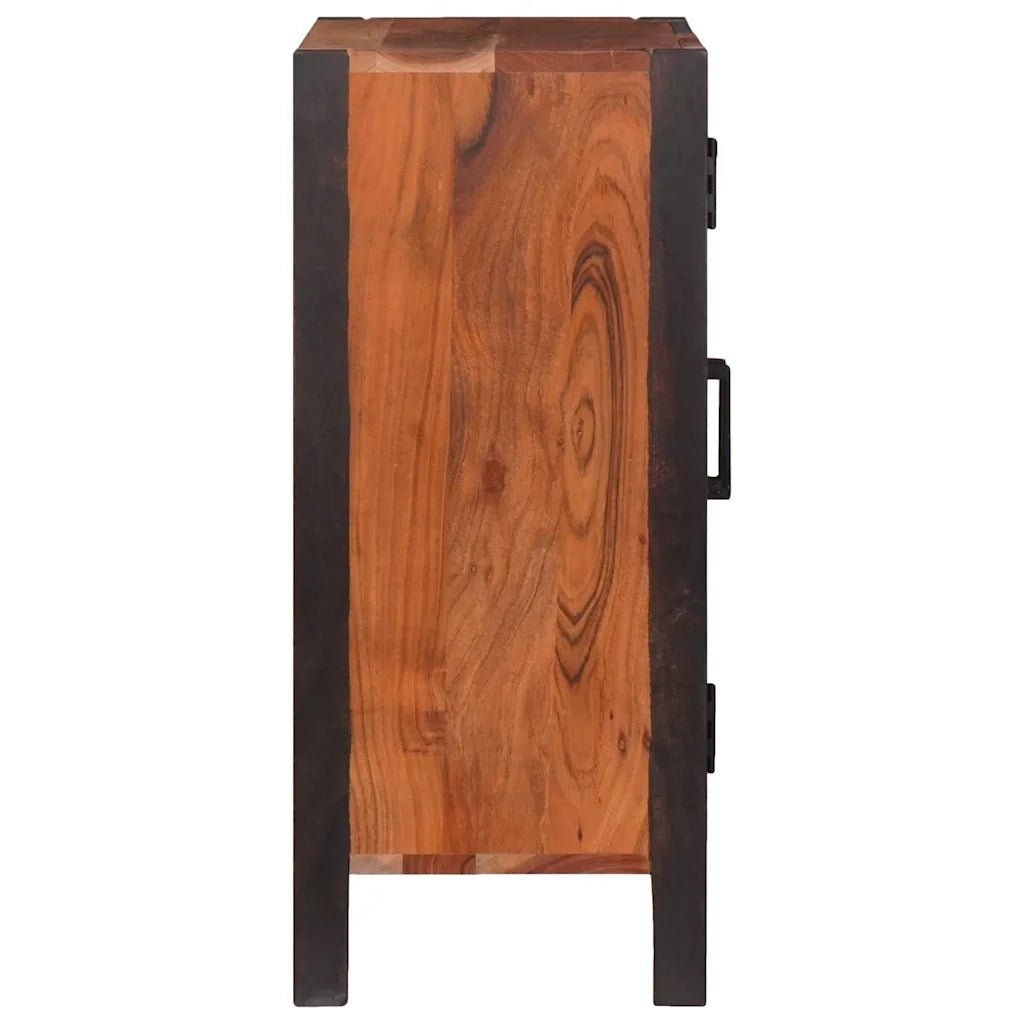 Credenza | Madia | Buffet da pranzo | Armadio da pranzo Marrone 55 x 30 x 75 cm Legno di Acacia Massello