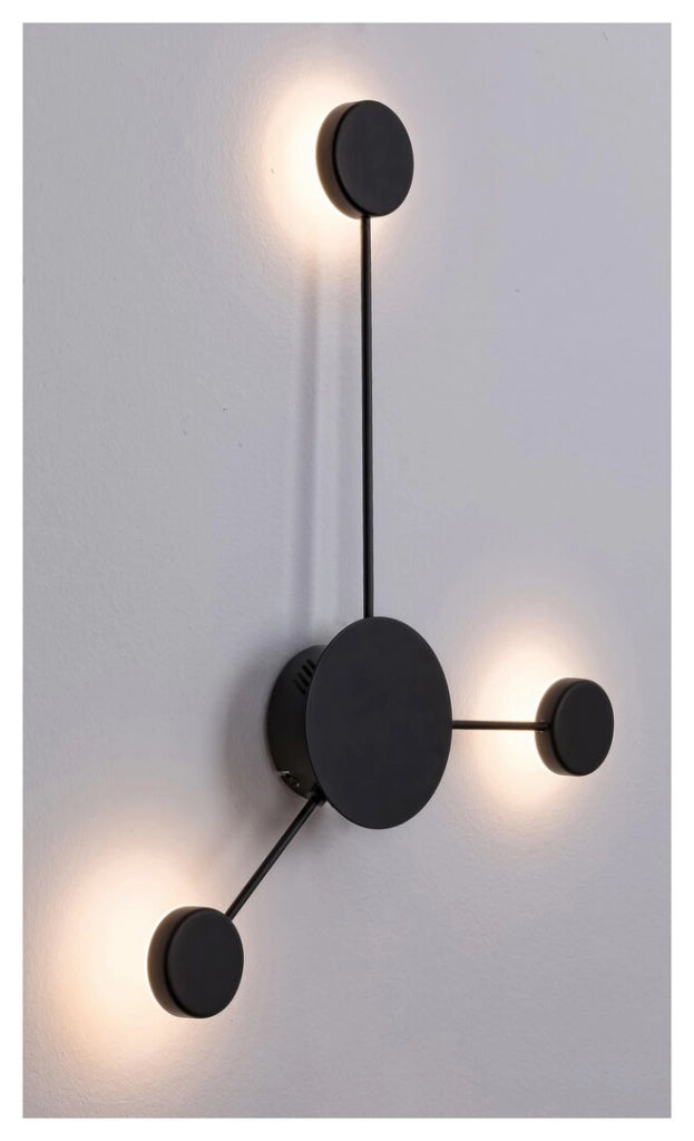 Applique LED 10,5W nera Amadeo industriale Rabalux