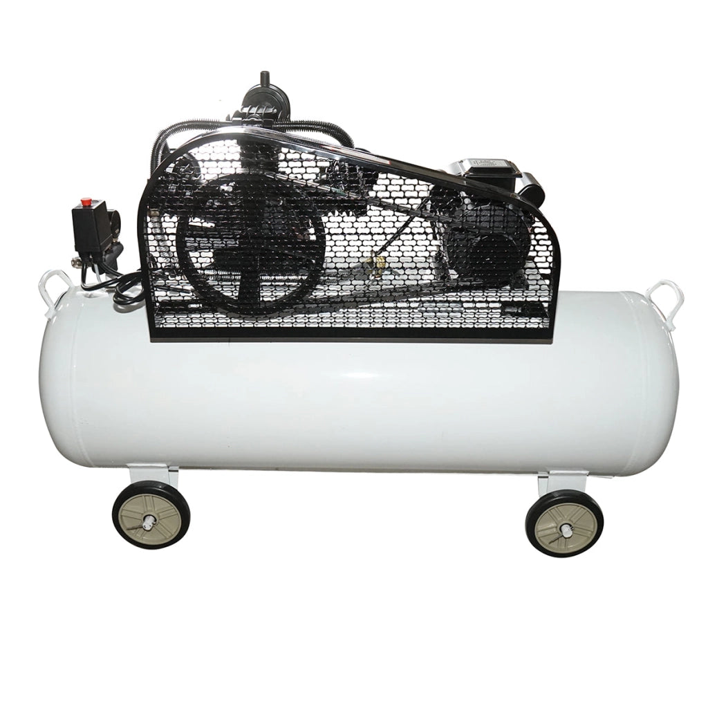 Compressore d'aria a cinghia da 200 litri, motore a 3 cilindri da 3 kW/4 CV, pressione massima 8 bar, volume di aspirazione aria 525 l/min Breckner Germany