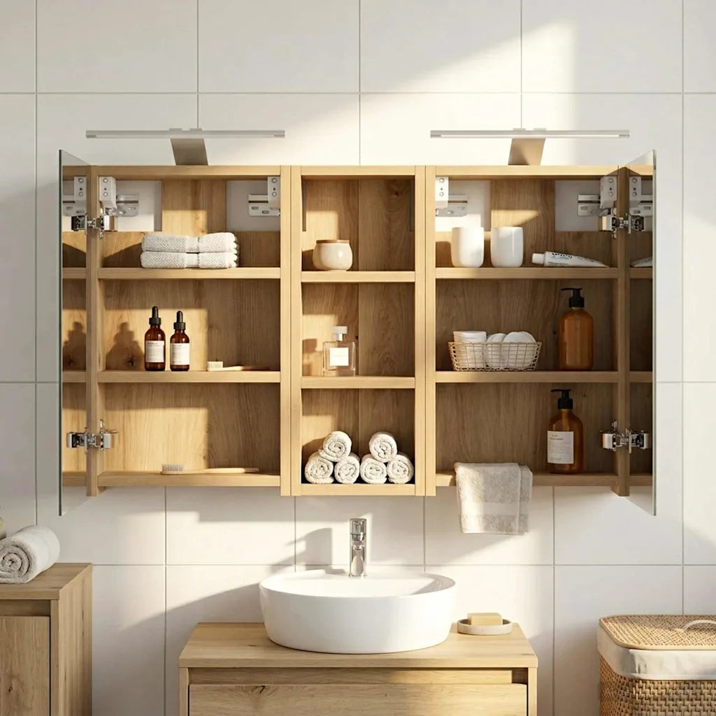 Set di Armadi da Bagno con lo scaffale 3 pcs 80 x 10,5 x 50 cm 3403663