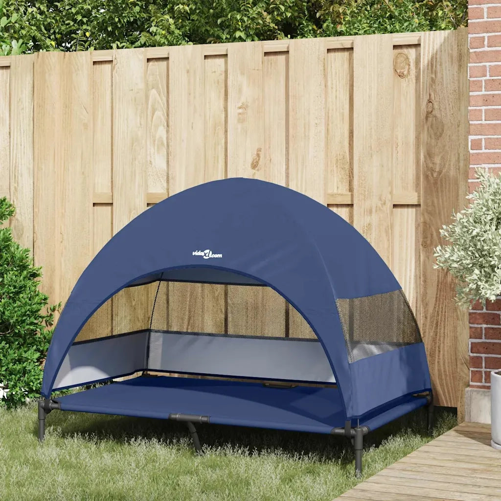 Letto per Cani Elevato Blu navy 127 x 81 x 108 cm 42008223