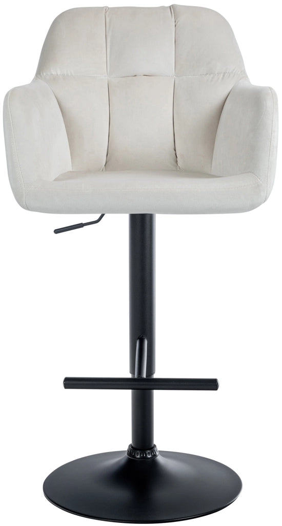 Barhocker Natoma Samt schwarz